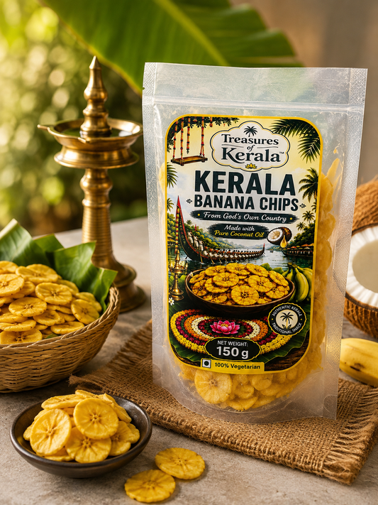 Authentic Kerala Nendran Banana Chips - 150g (Single Pack)