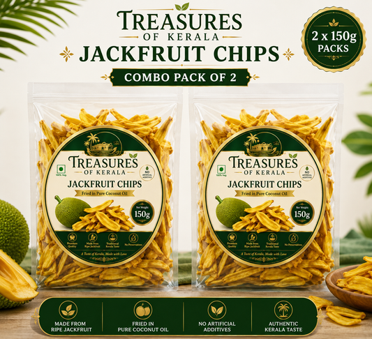 Premium Golden Jackfruit Chips - 150g (Pack of 2 Combo)