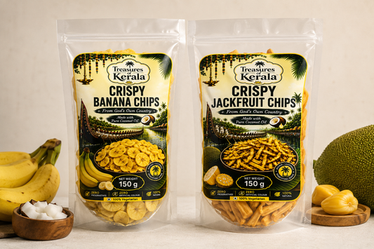 Authentic Kerala Banana & Jackfruit Chips Combo (Pack of 2 Value Saver)