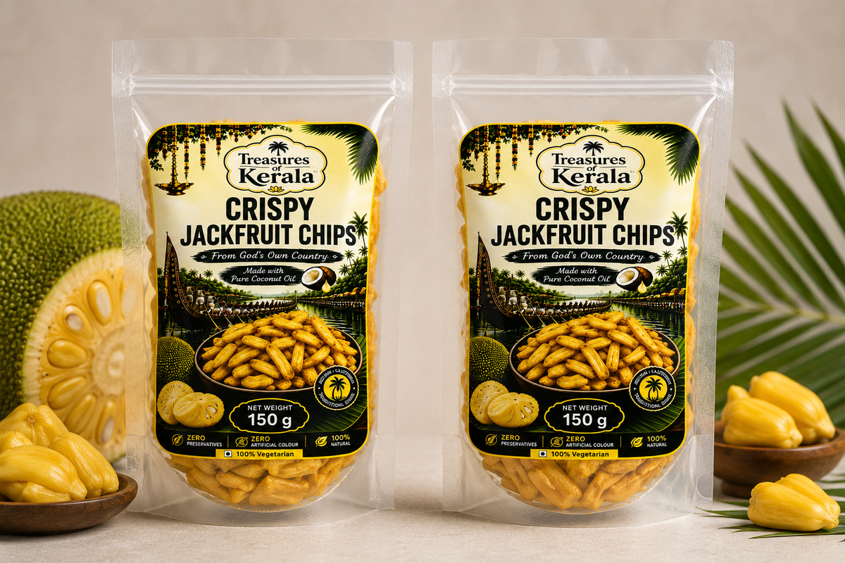 Premium Golden Jackfruit Chips - 150g (Pack of 2 Combo)