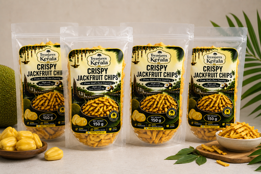 Premium Golden Jackfruit Chips - 150g (Pack of 4 Mega Combo)